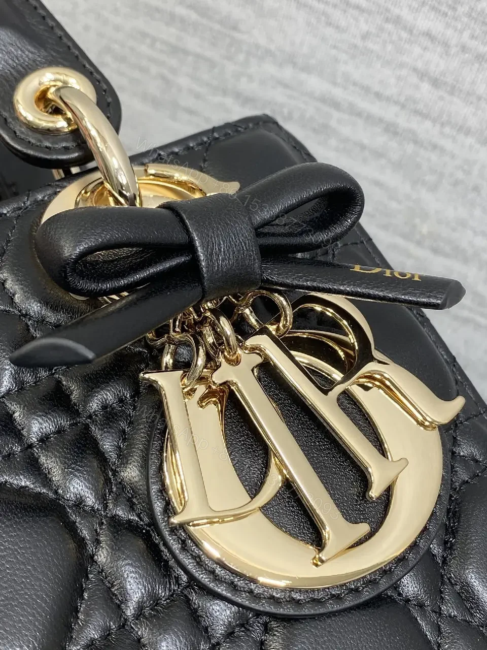 View 5 of Quilted Mini Handbag: Gold Accents, Luxury Chic