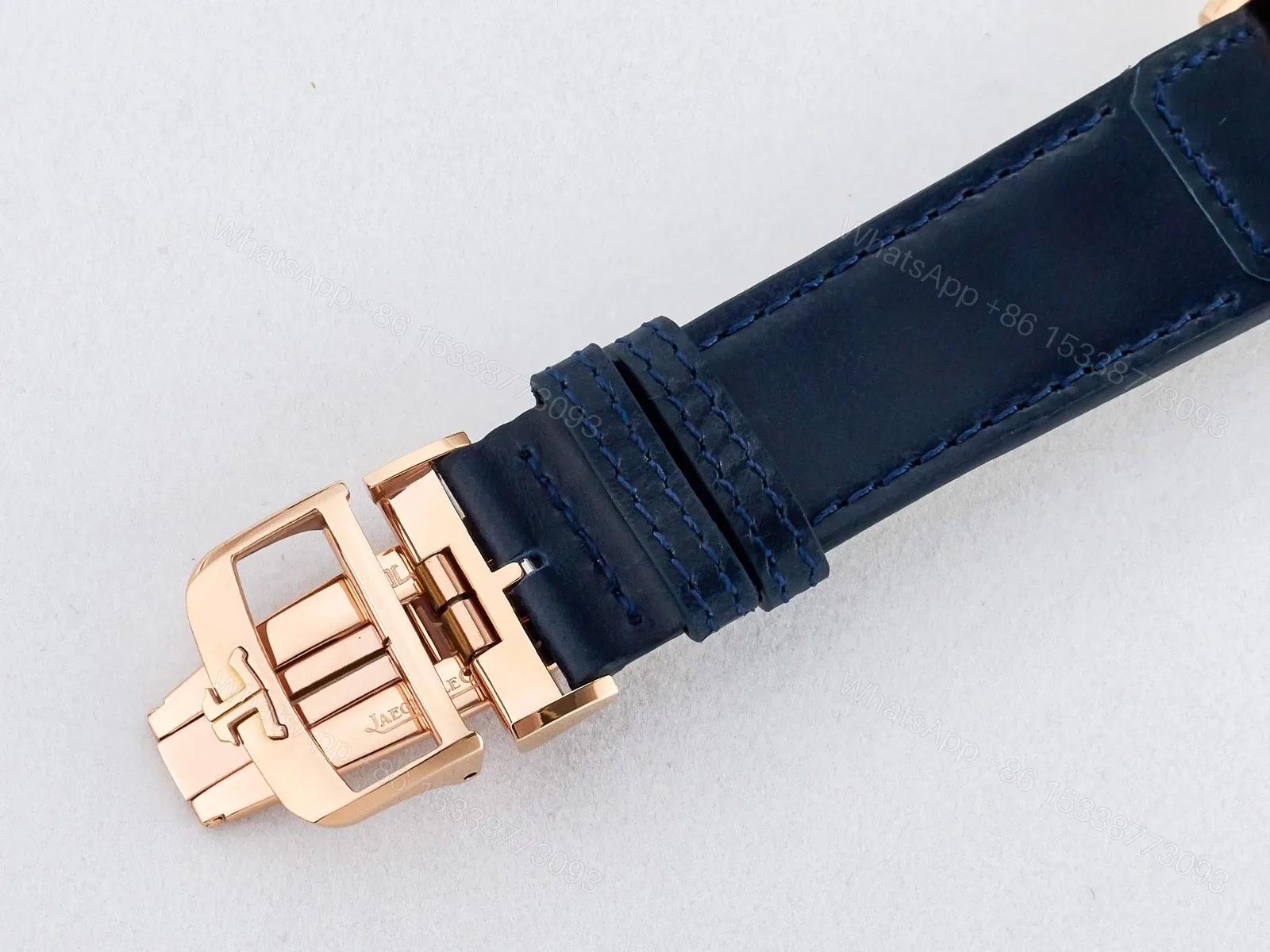 View 22 of Reverso Tribute Duoface Small Seconds RG MGF Best Edition Blue Dial on Blue Leather Strap A854A