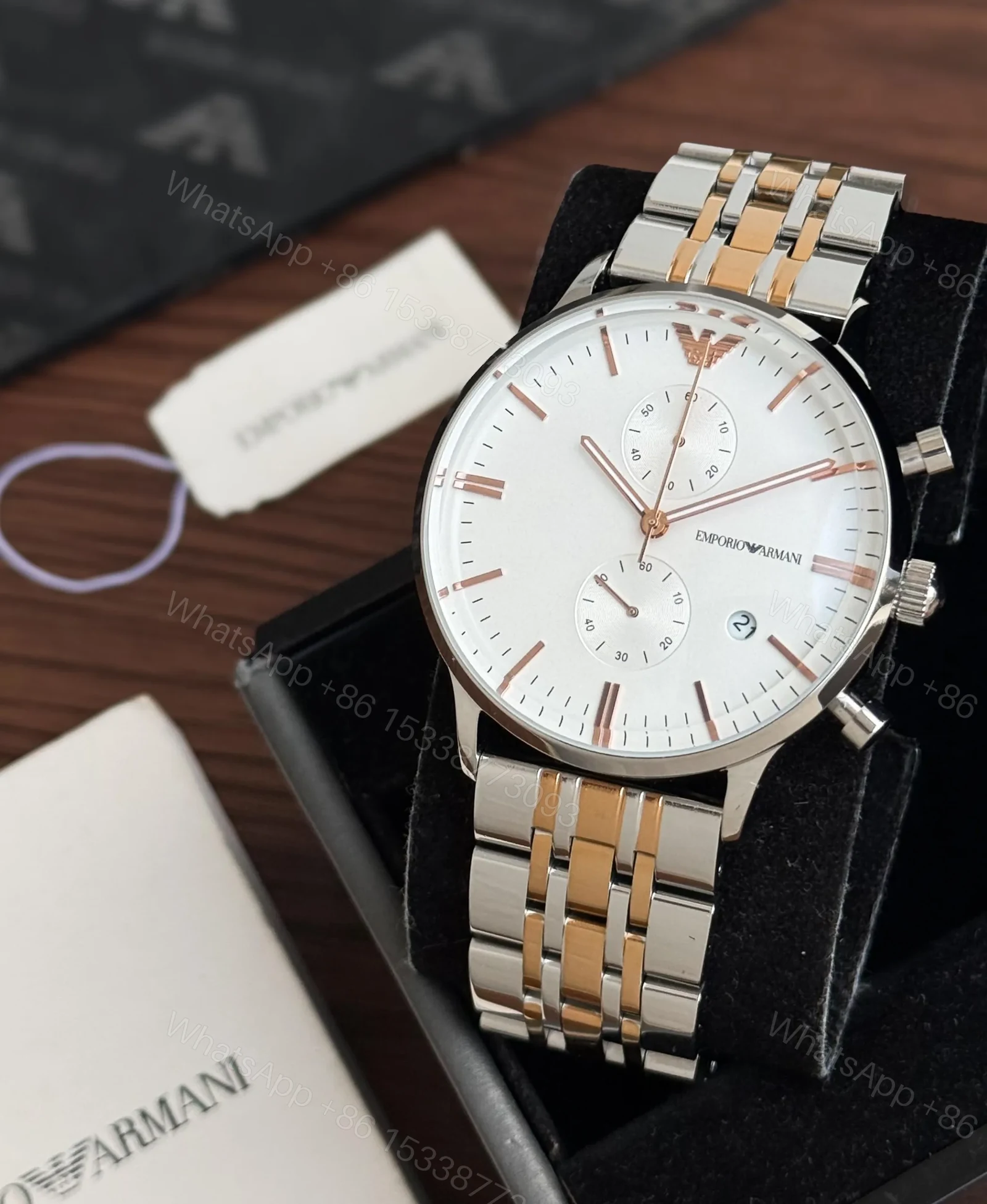 View 2 of Armani 7AAA Men’s Slim Watch
