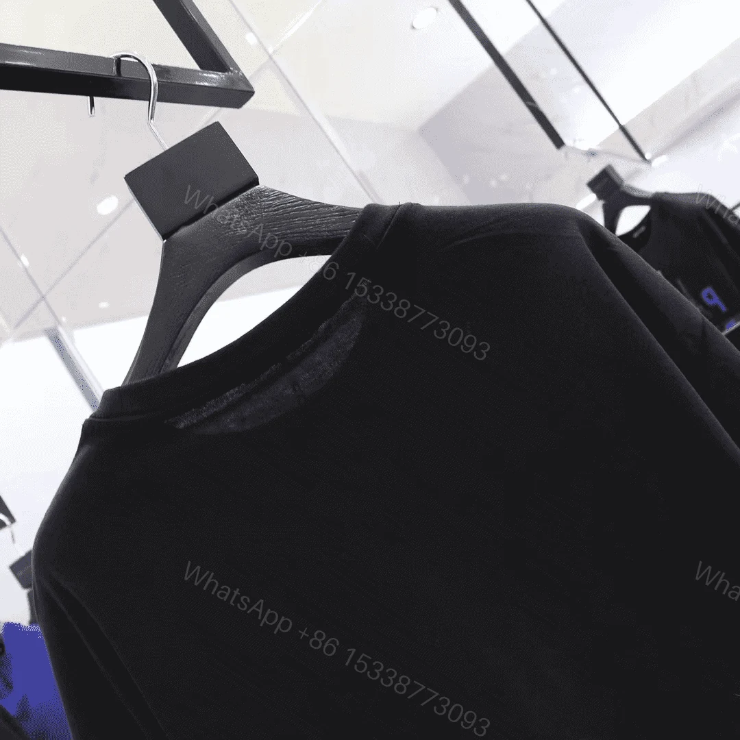 View 5 of BALENCIAGA MEN’S BLACK MODE LOGO TEE – BB42