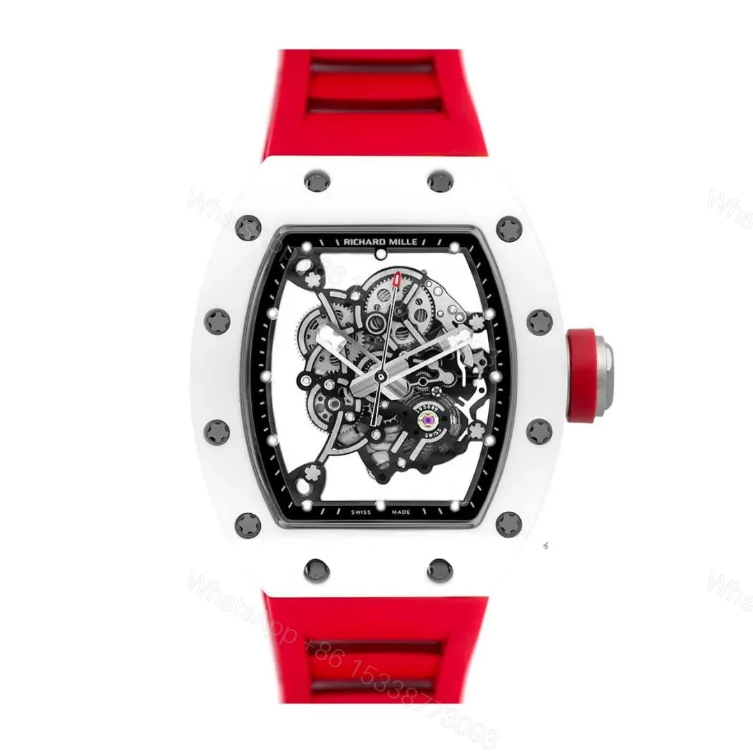 Richard Mille Swiss Made Clone Rm 0055 Bubba Watson Red Rubber — view 1