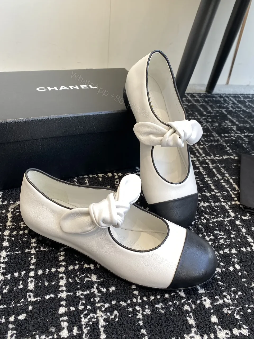 Two-Tone Knot Ballet Flats - Comfort Luxe Everydaywear — view 1
