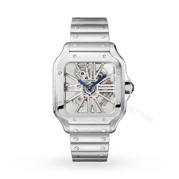 Replica Cartier Santos de Cartier Men Automatic Silver Stainless Steel Watch WHSA0015 — view 1