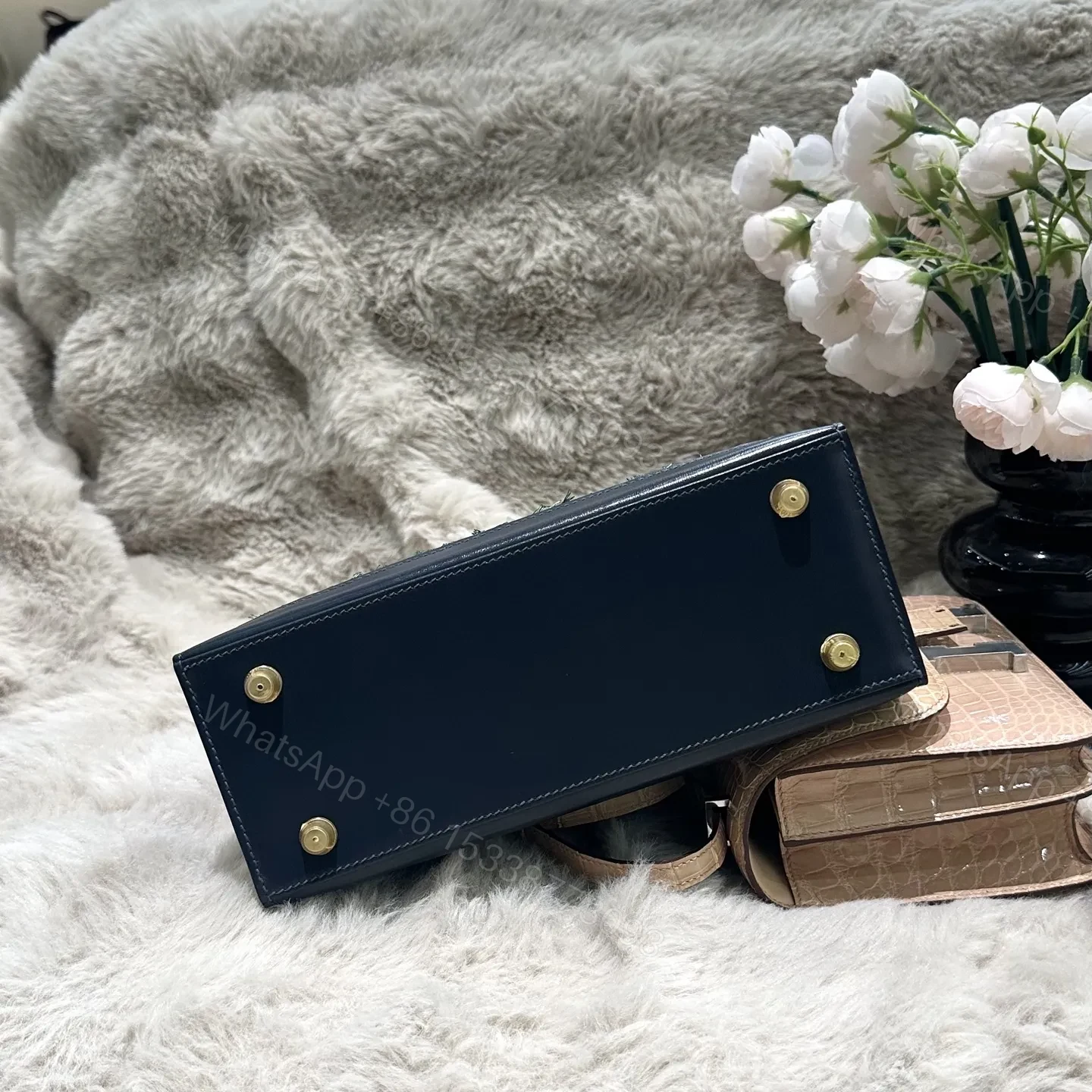 View 3 of Hermes Kelly 25cm Two-Tone Gold Hardware