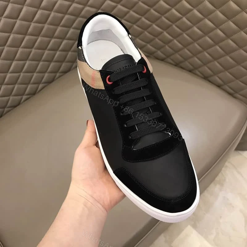 View 7 of BURBERRY LEATHER AND HOUSE CHECK SNEAKERS – BBR26