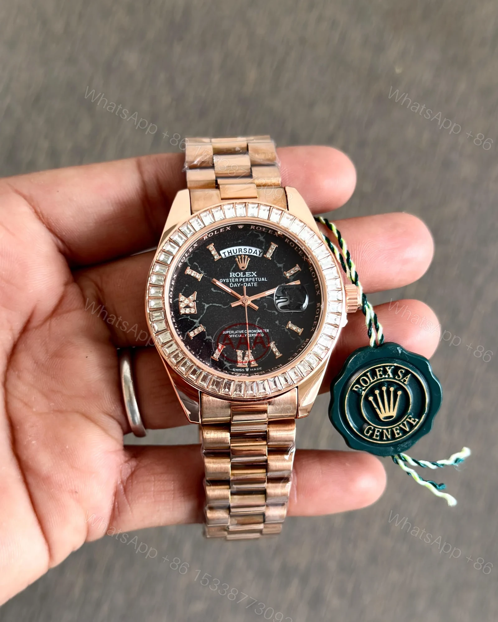 View 2 of Rolex Day-Date 128395TBR-0010 Eisenkiesel