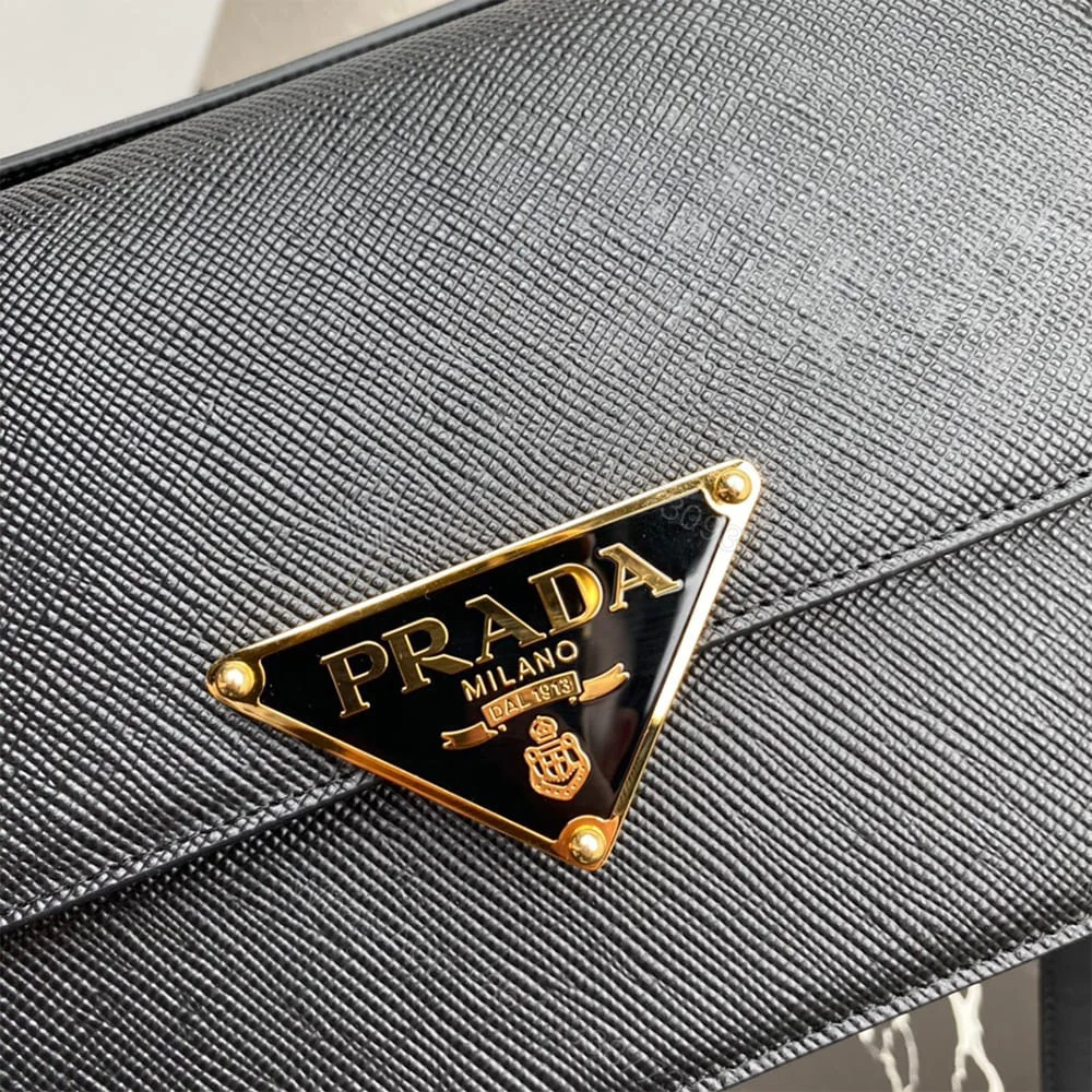 View 6 of Prada Saffiano leather flap shoulder bag(HIGH-END GRADE)