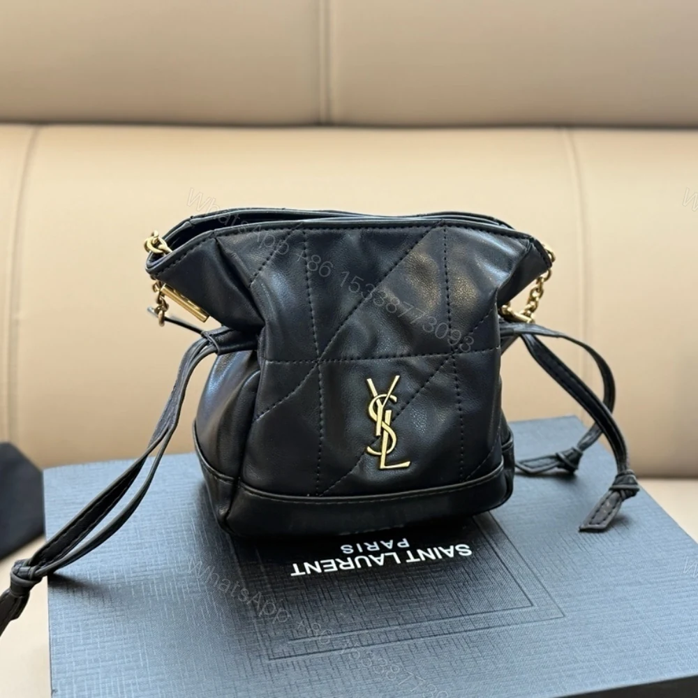 View 2 of Saint Laurent Jamie Mini Shoulder Pouch Black 14Cm