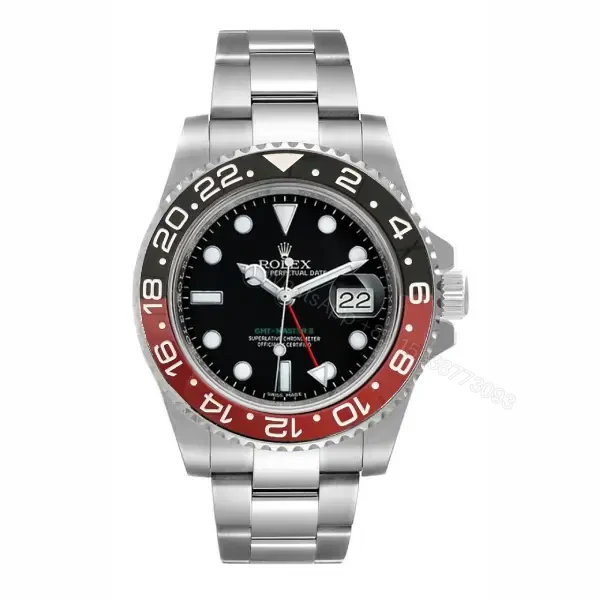 The Rolex GMT-Master II Red Black Dial Coke 16710 Super Clone — view 1
