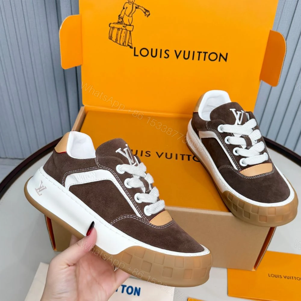 View 4 of Louis Vuitton LV Tilted Sneaker Brown 1AJ764