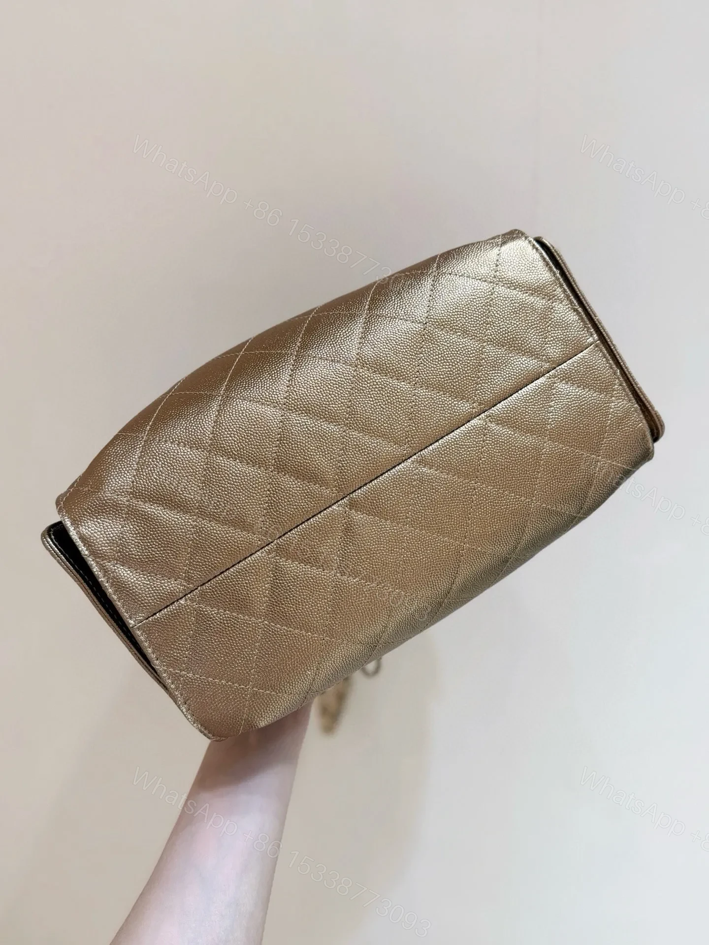 View 6 of CHANEL 25 HANDBAG 30 IN GOLDEN BROWN WITH GOLD HARDWARE