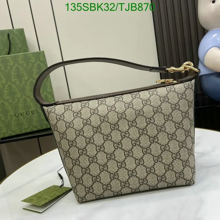 View 4 of Gucci Ophidia Super Mini Shoulder Bag in Beige and Ebony GG Supreme Canvas 79585