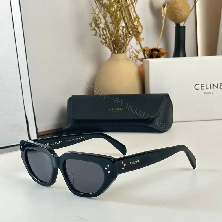 View 7 of Celine Sunglasses: Premium Acetate, UV400, Unisex Frame