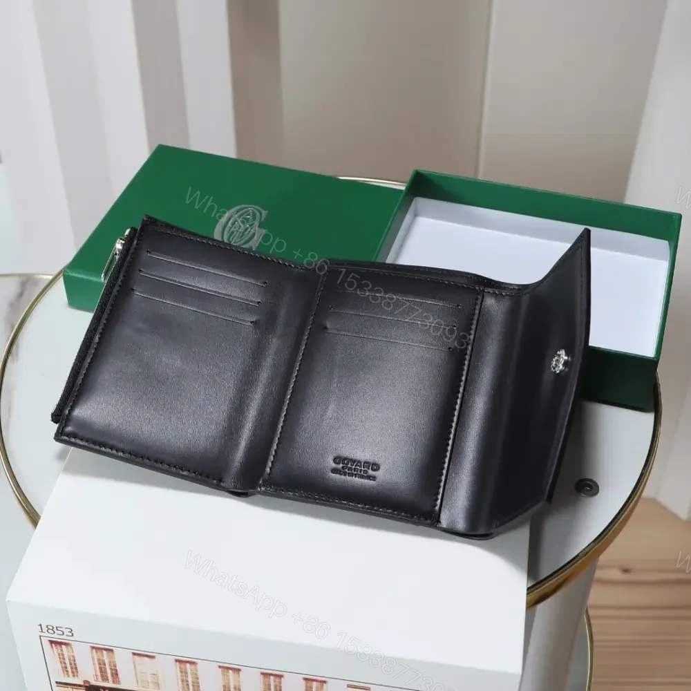 View 2 of 高仿Goyard*STGABR5拼色三折式錢夾錢包黑色免檢版