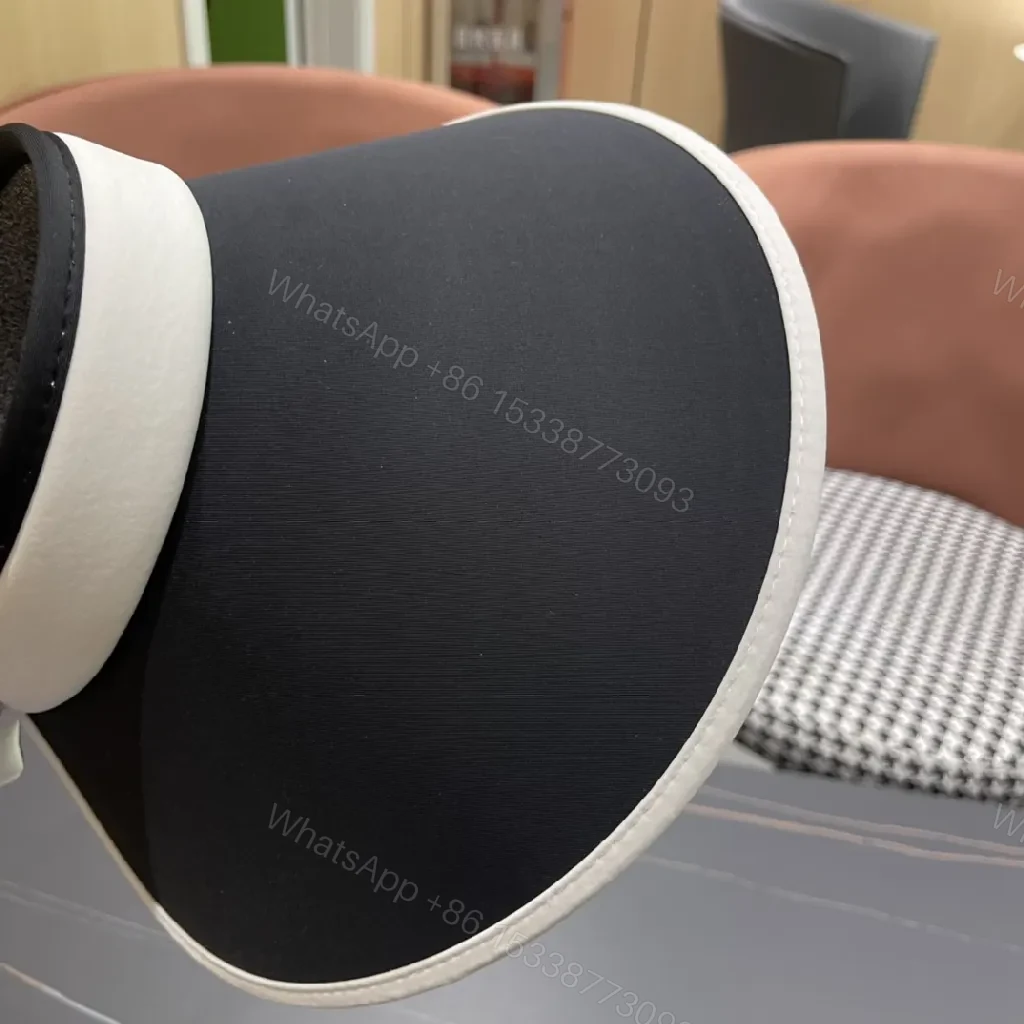 View 6 of White-Black Cushioned Headband in Luxe Belted Style, Unisex