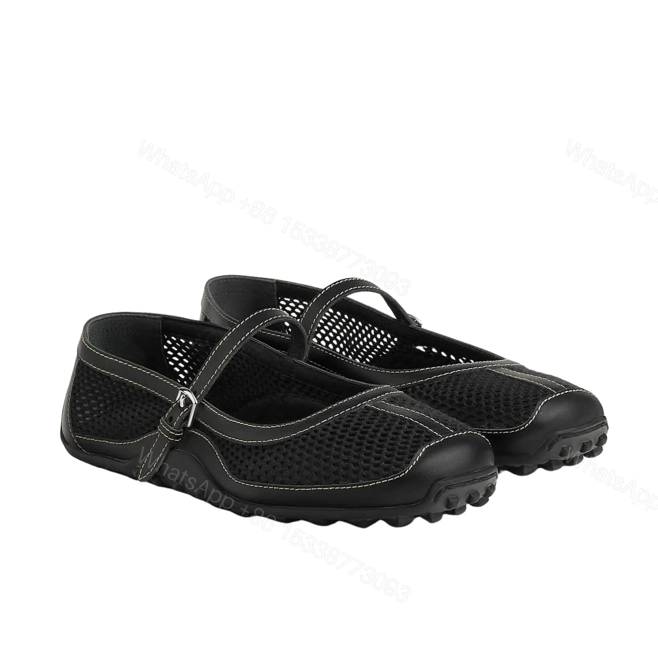HERMES KICHU BALLET FLATS BLACK H251170Z 7K380 — view 1
