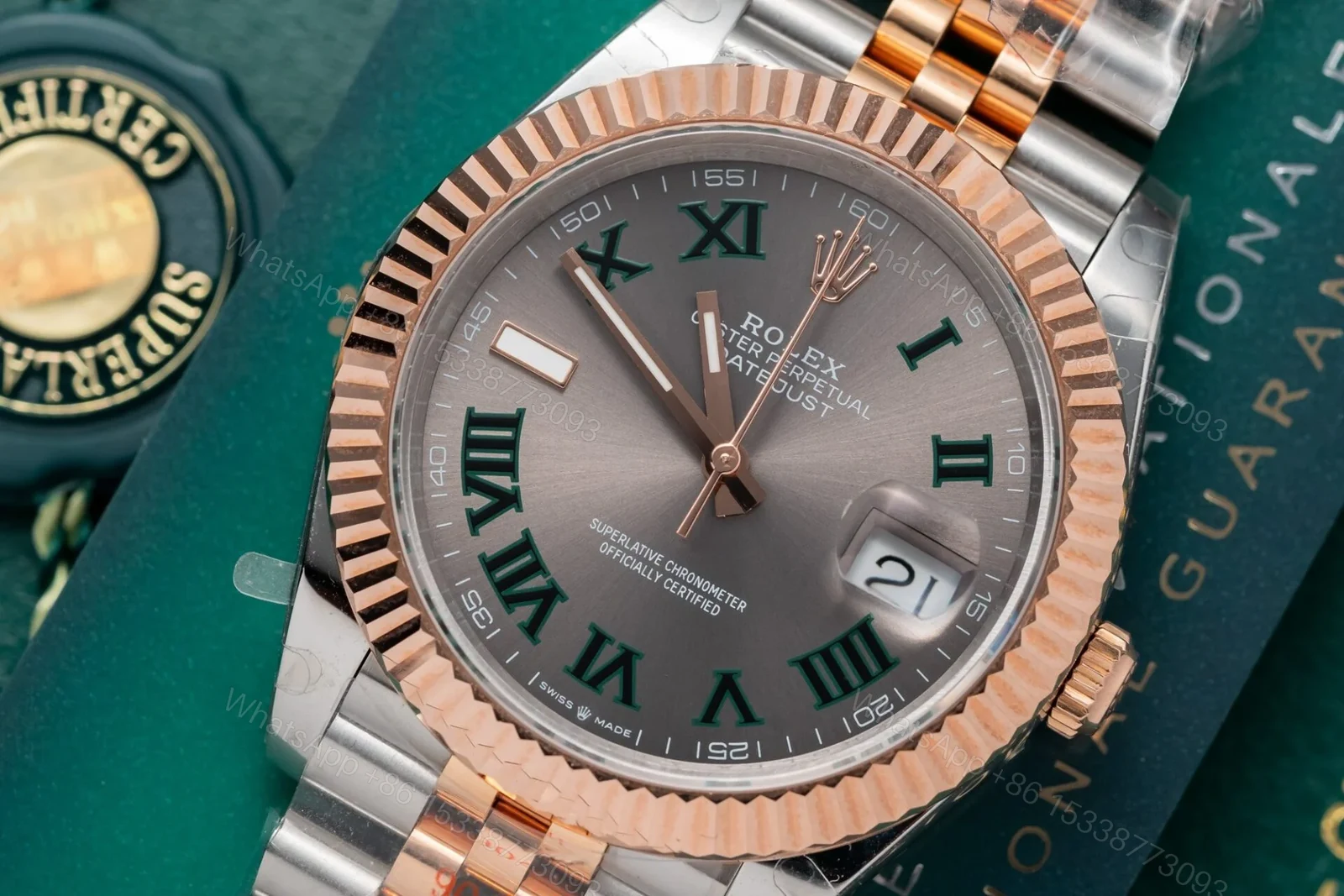 View 5 of Rolex Datejust Slate Roman Dial 126331-0016 41 mm