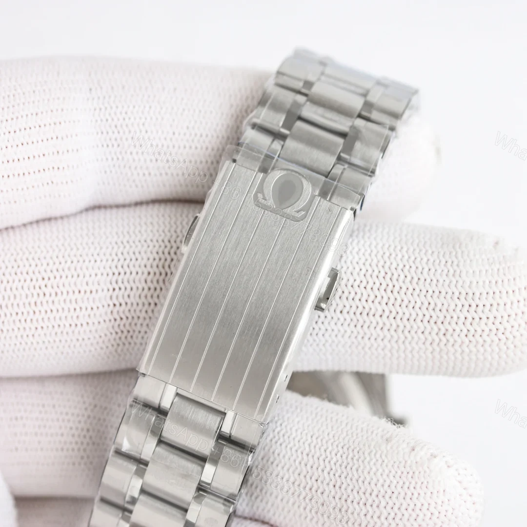 View 7 of Omega Speedmaster Silver Replica 42MM Premium Steel Bracelet Moonwatch Edition OM-SP-SLV-STL-42