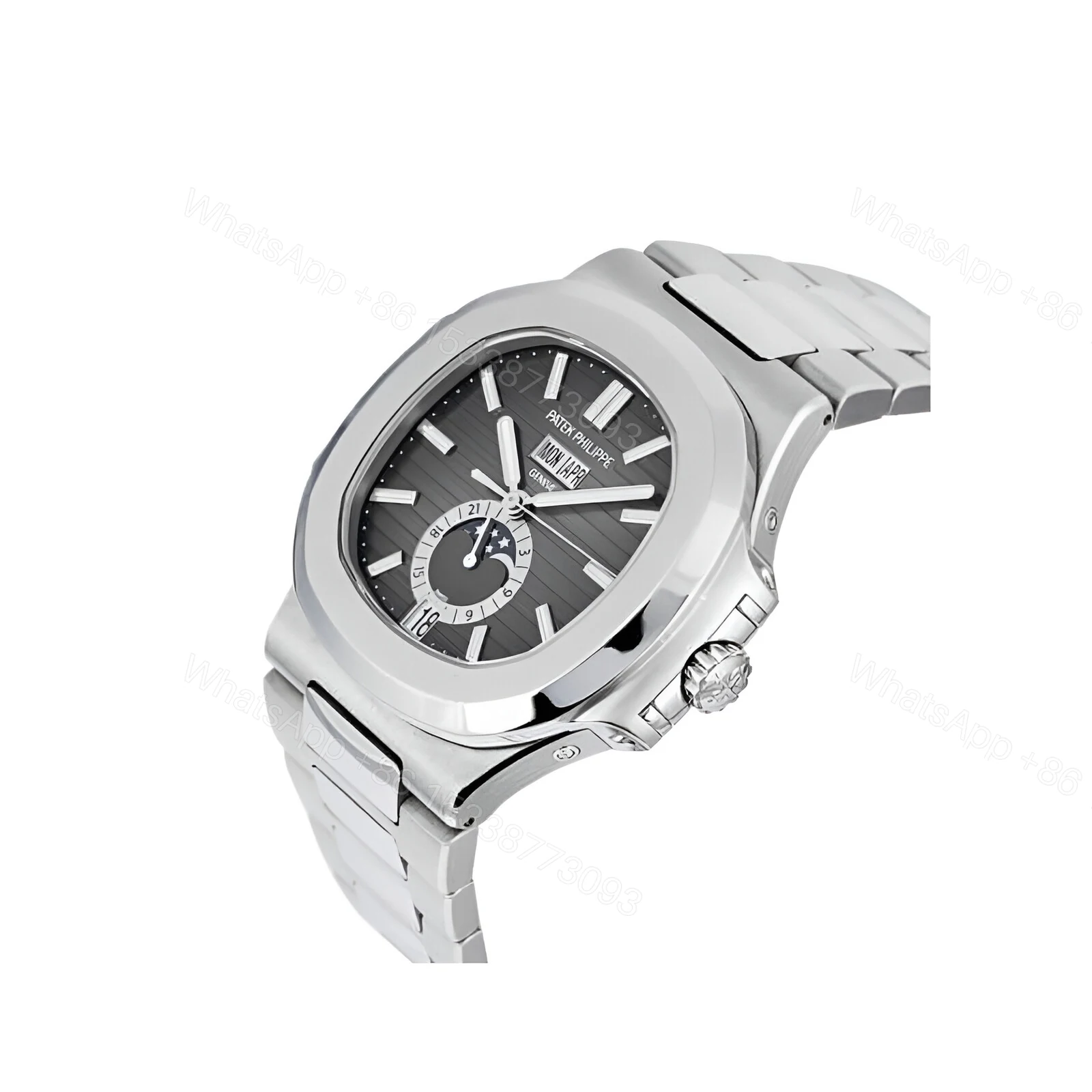 View 3 of Patek Philippe Nautilus Black Dial Replica