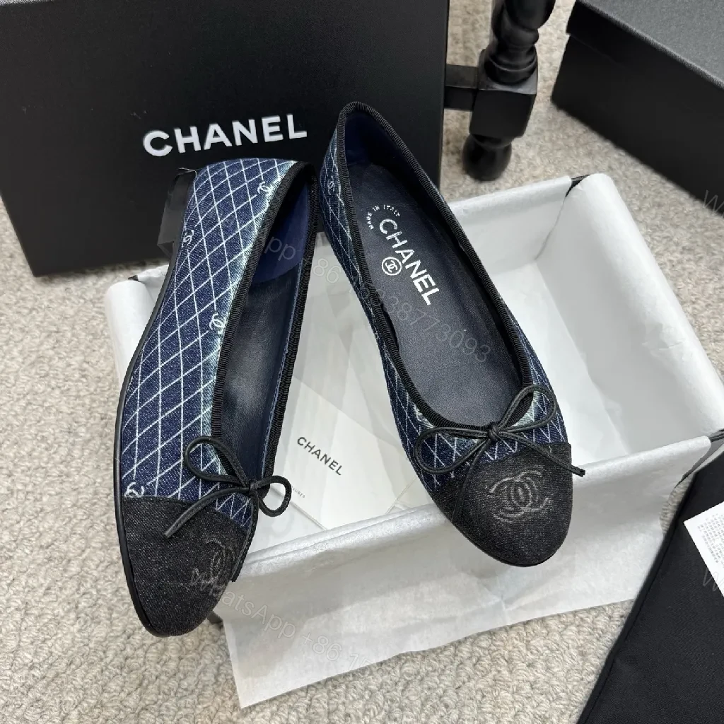 View 4 of Textured Chanel-Inspired Ballet Flats: Polished Everyday Comfort