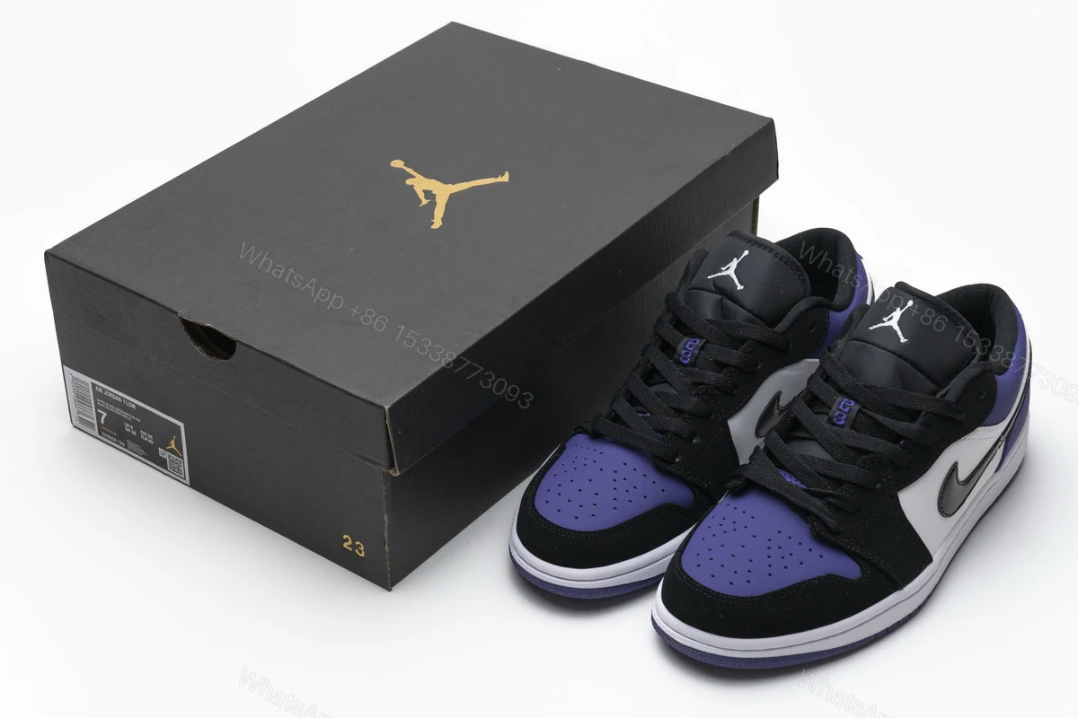 Air Jordan 1 Low Court Purple 553558-125 — view 2