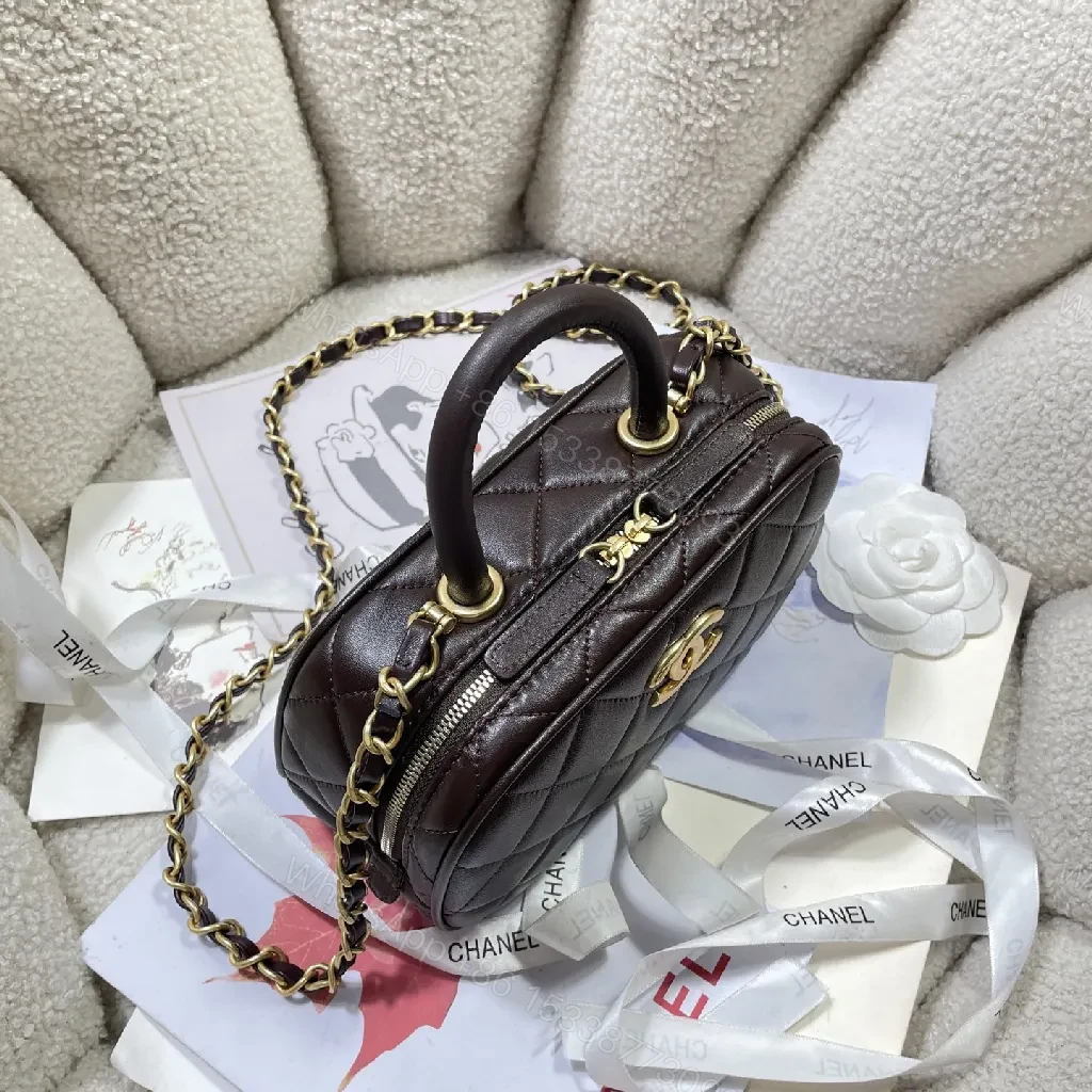 View 6 of Quilted Mini Bag with Chain Strap - Luxe, Compact, Versatile