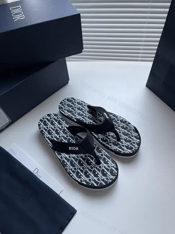 View 9 of Patterned Monogram Flip-Flops: Luxe Comfort Sandals