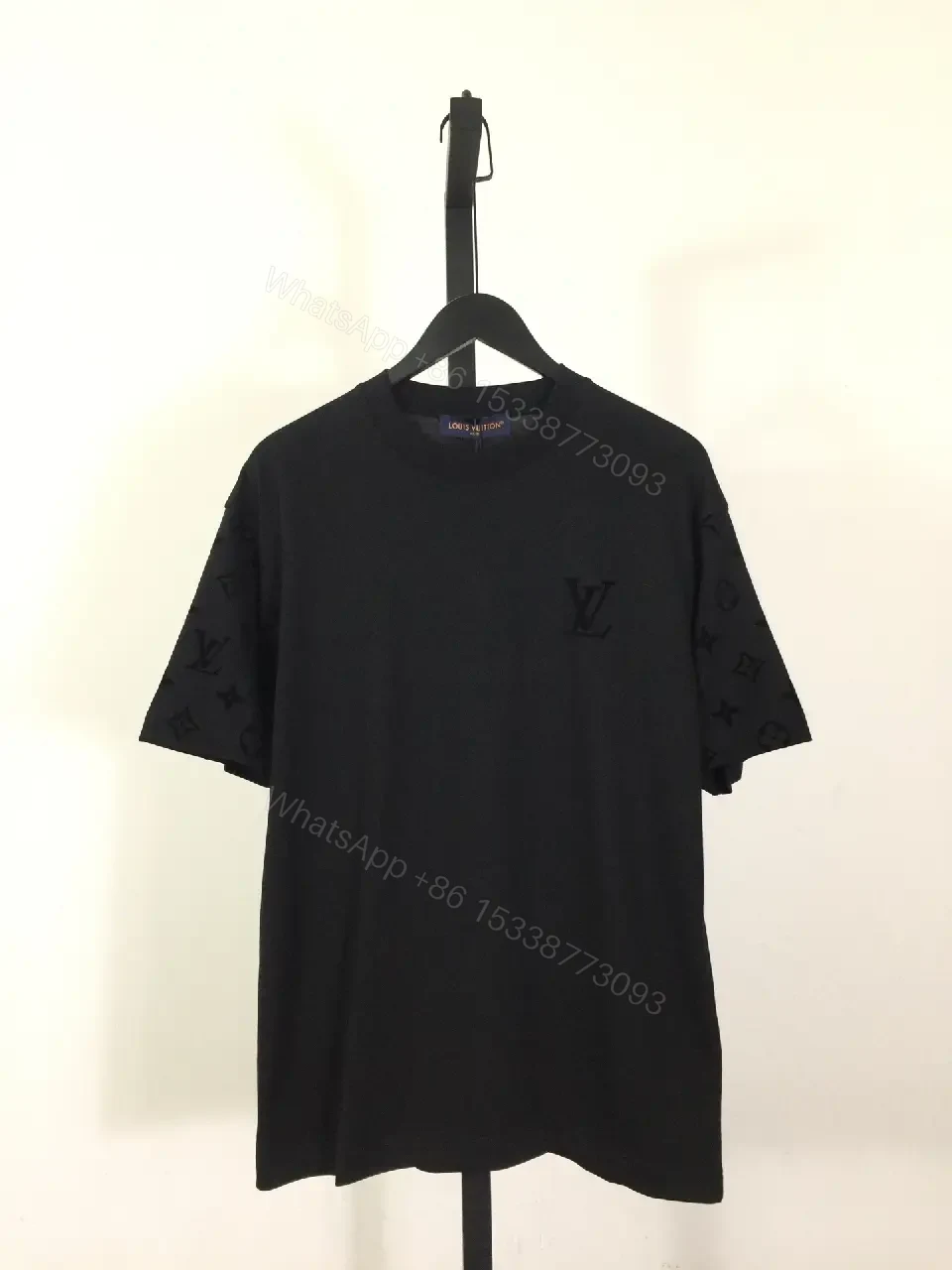 Oversized Black Tee with Signature Embellishments — Modern Minimalism — view 1