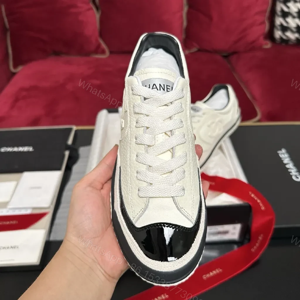 View 7 of Ivory Leather Cap-Toe Sneakers – Subtle Luxury, Everyday Style