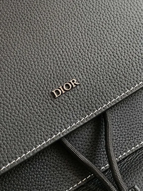 View 8 of Dior Textured Leather Backpack: Structured Luxury Everyday Carry