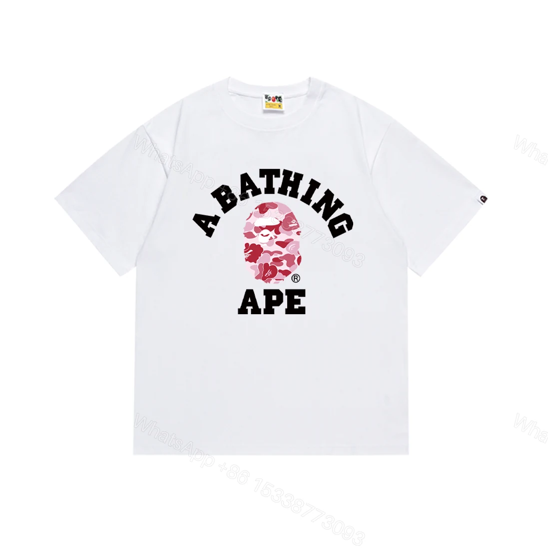 View 3 of Bape T-Shirt Red print #266