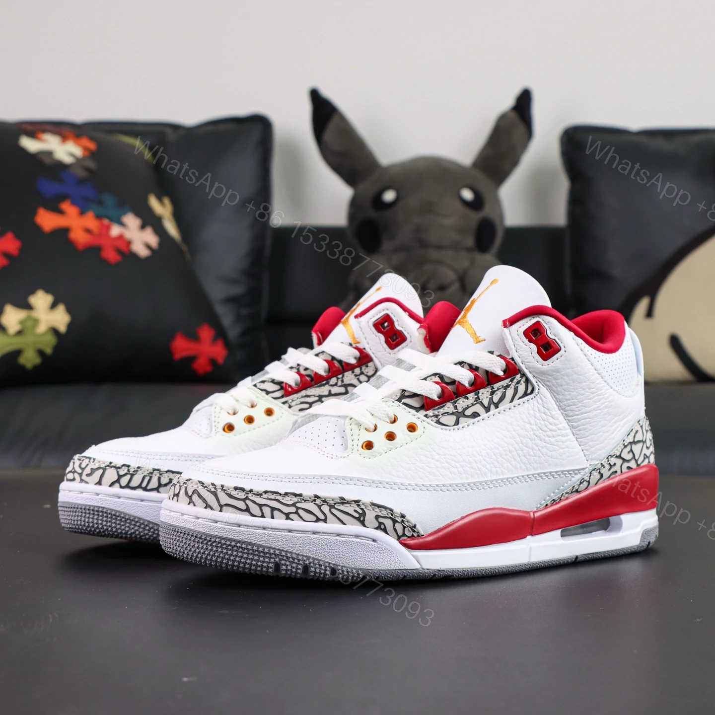 View 8 of Jordan 3 Retro Cardinal Red
