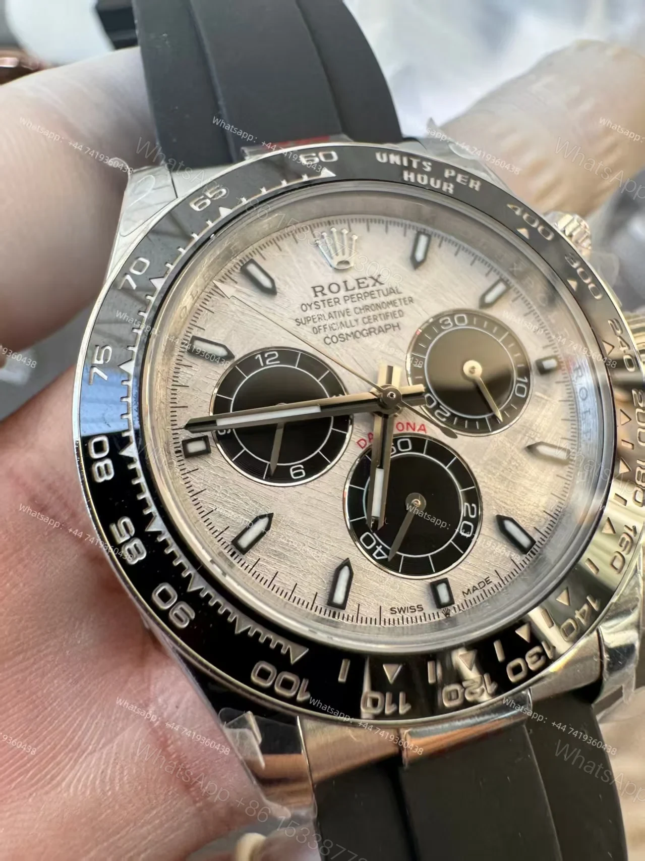 View 8 of Rolex Super Clone Daytona M126519LN-0007 Meteorite Dial 4131 Movement