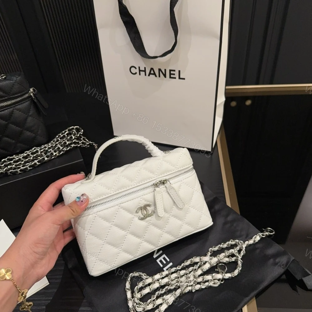 View 3 of Chanel 25C Matelasse Vanity White 19Cm