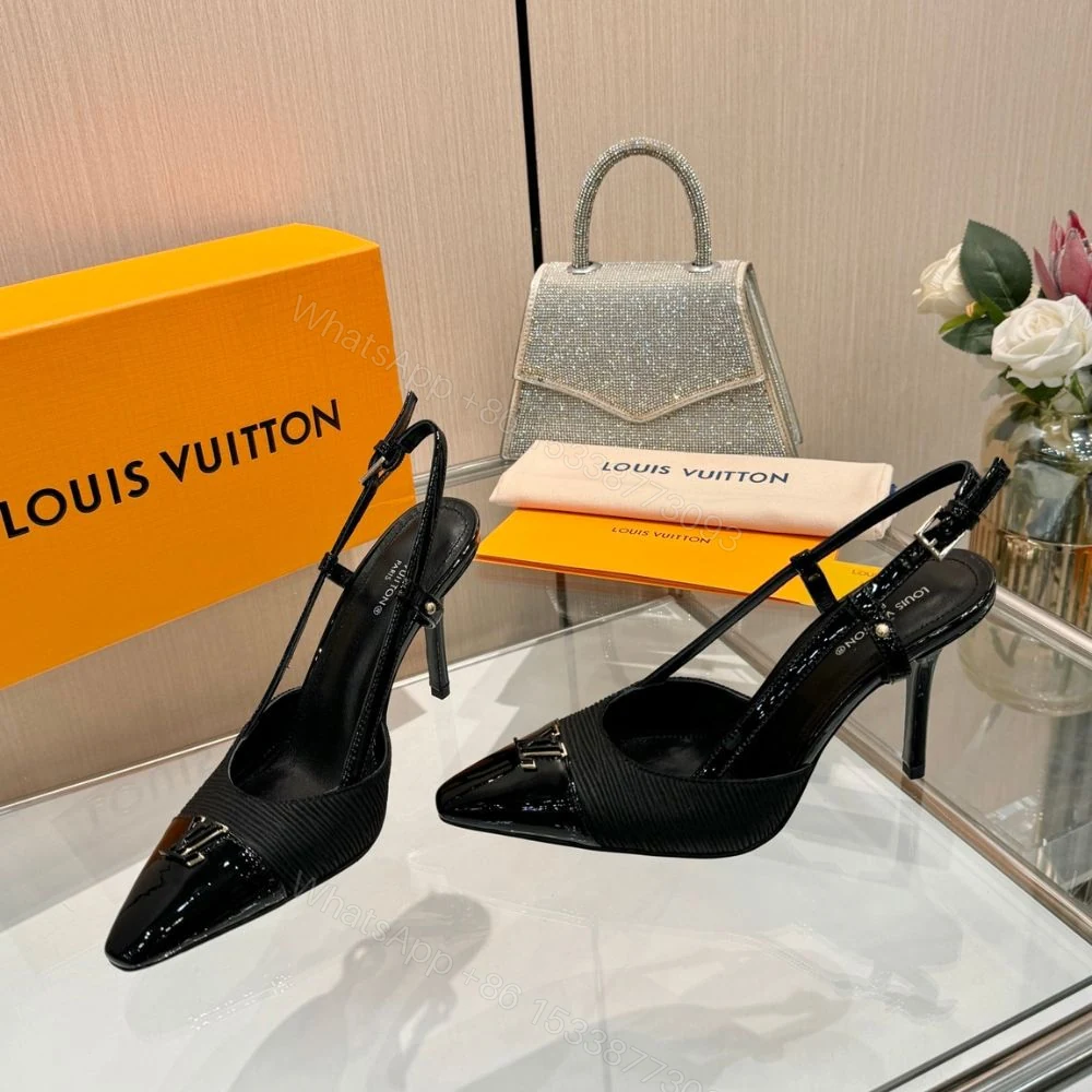 View 5 of Louis Vuitton City Slingback Pump Black 1AITFI