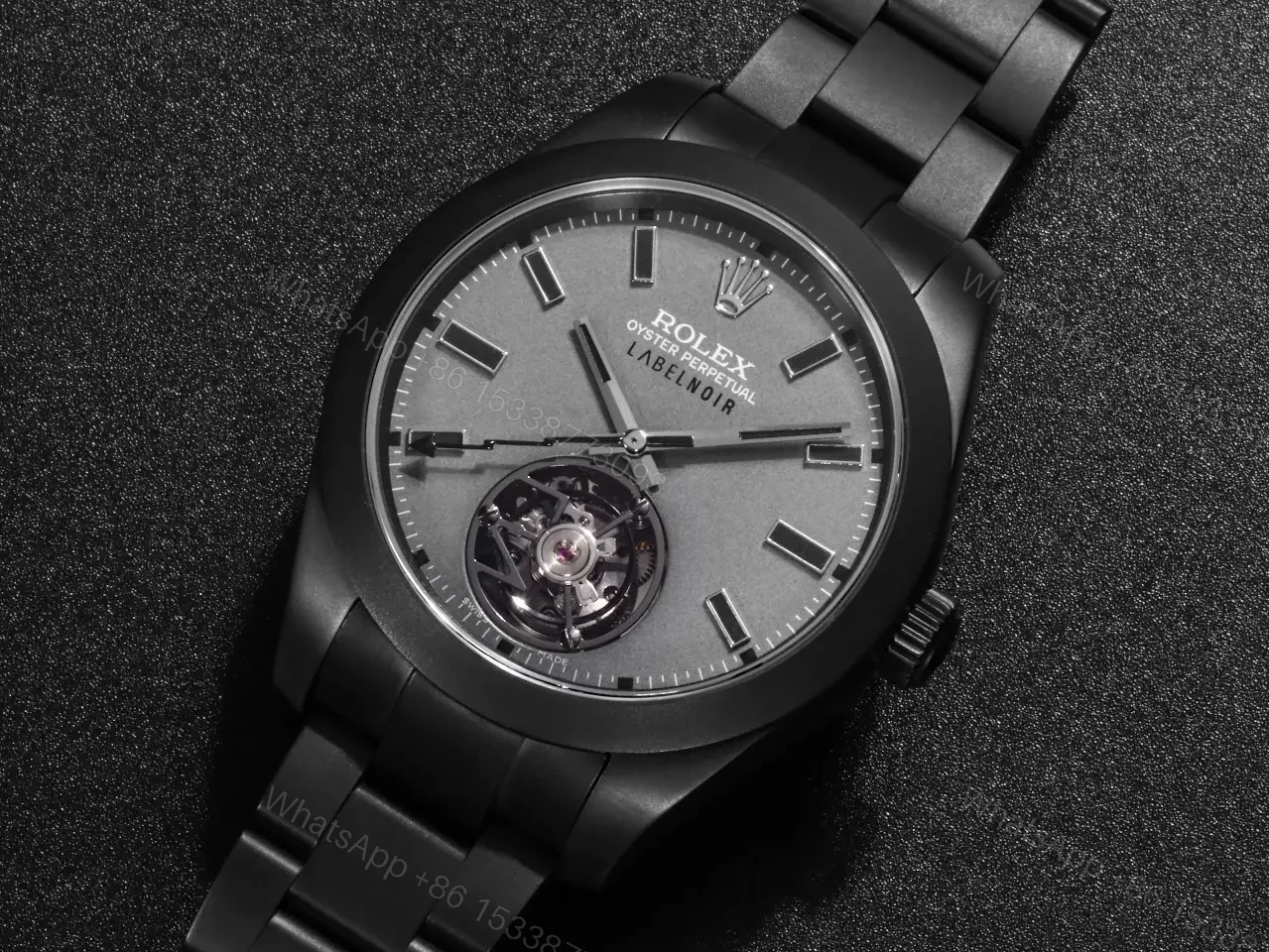 View 2 of Fake Rolex Milgauss Black Tourbillon Slate PVD 116400 RLX-MIL-116400-PVD-TBLK