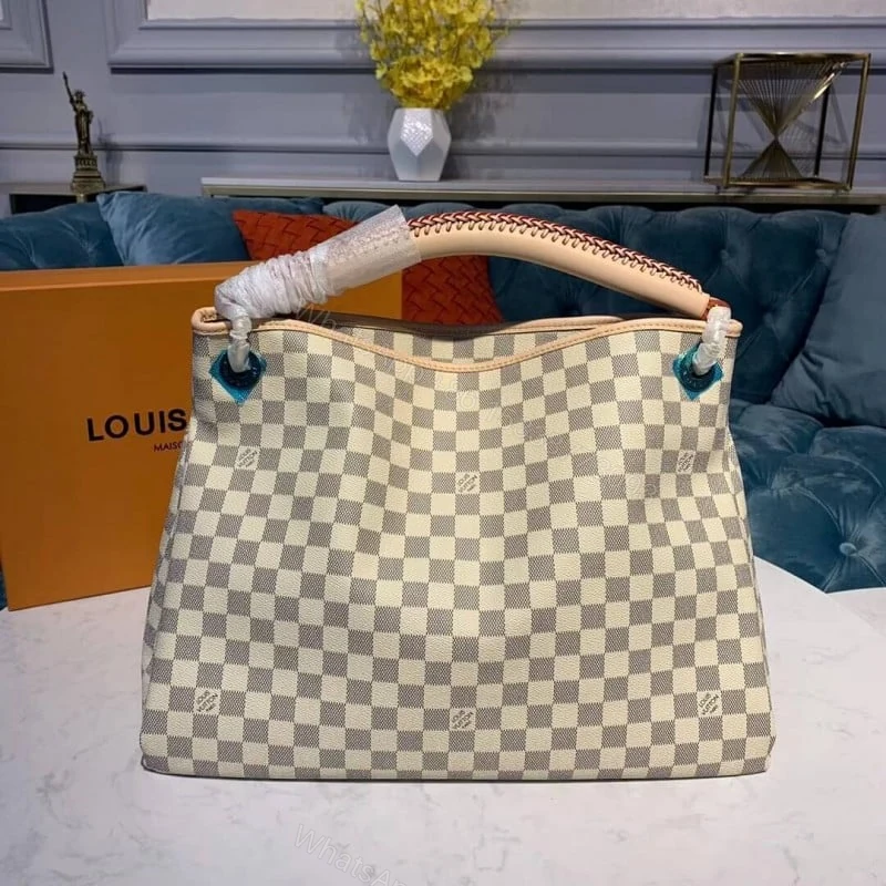 View 4 of Louis Vuitton Damier Azur Artsy MM 41Cm N40253