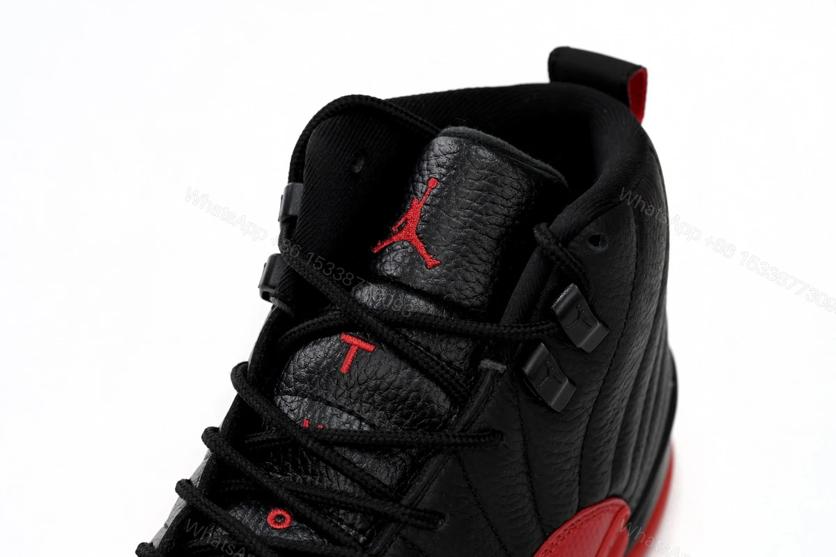 View 6 of Air Jordan 12 “Flu Game” Black Red 130690-002