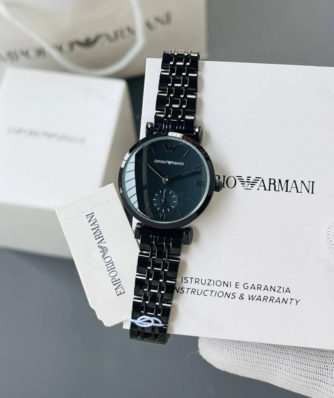 View 3 of Emporio Armani Gianni Black 32mm Chronograph
