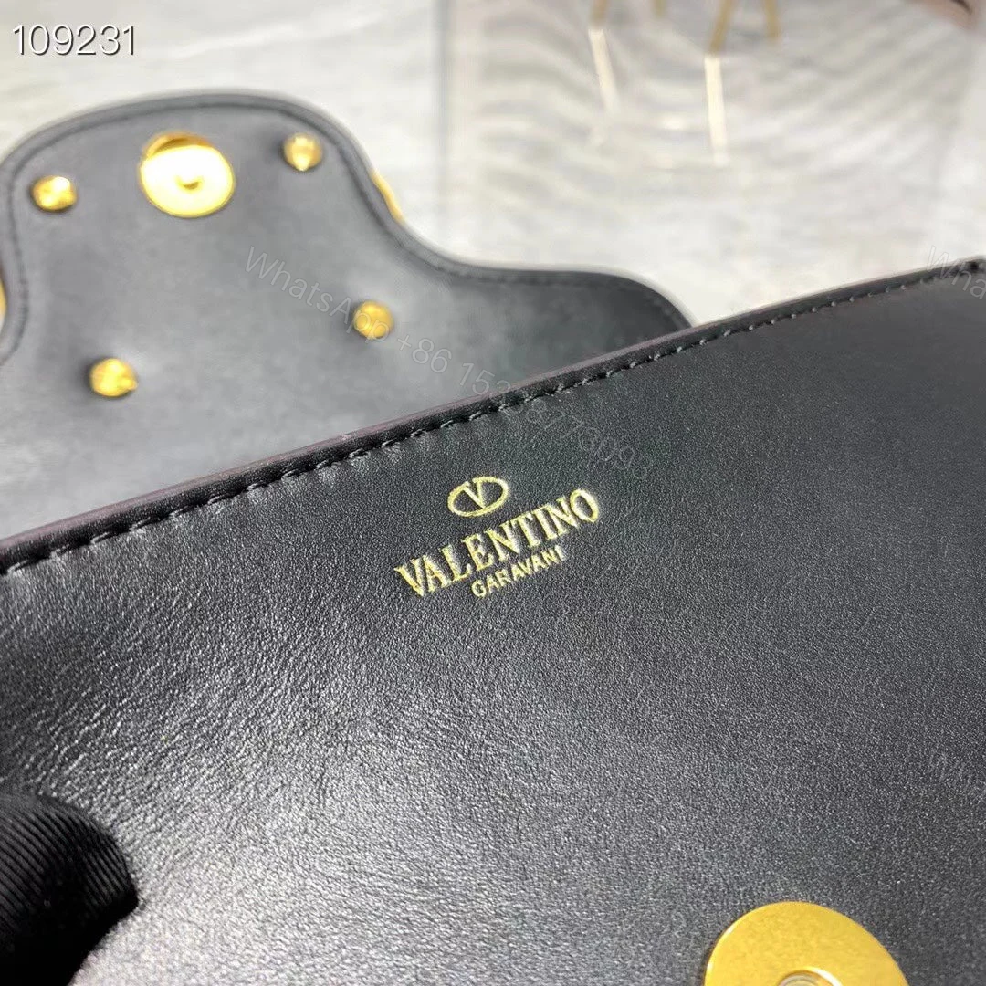 View 4 of VALENTINO LO? SMALL SHOULDER BAG IN CALFSKIN BLACK 1W2B0K53ZXL0NO