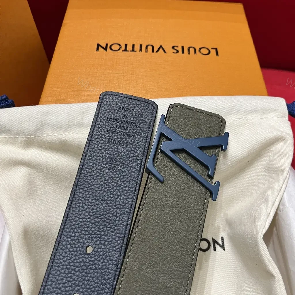 View 6 of Minimalist Luxury Belt with Bold LV Hardware: Refined Everyday Edge