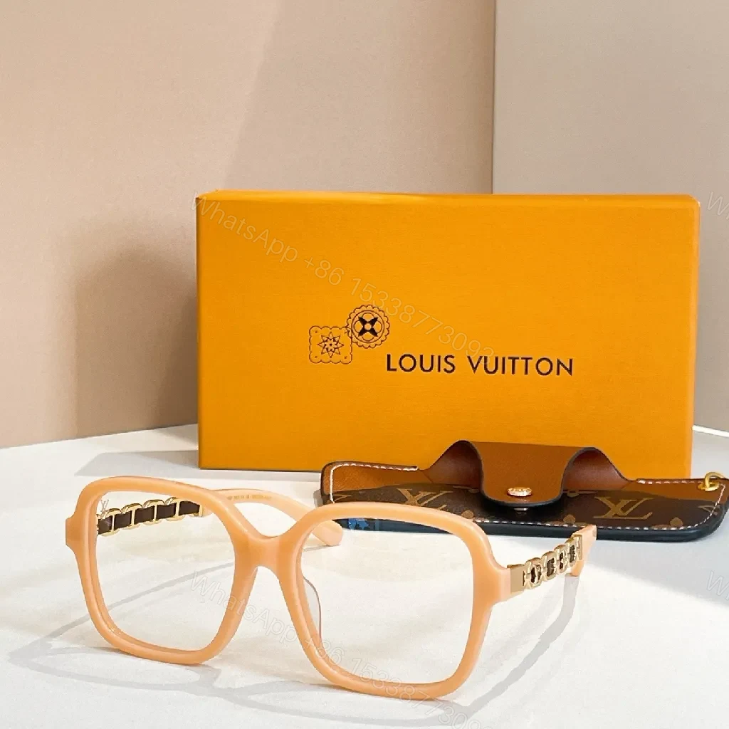 View 7 of Bold Square-To-Oval Eyewear with LV-Pattern Accents
