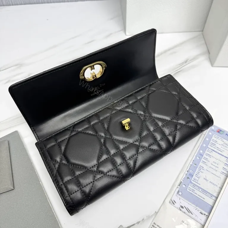 View 9 of Chic Quilted Leather Bag with Gold Hardware â€“ Luxe Clutch