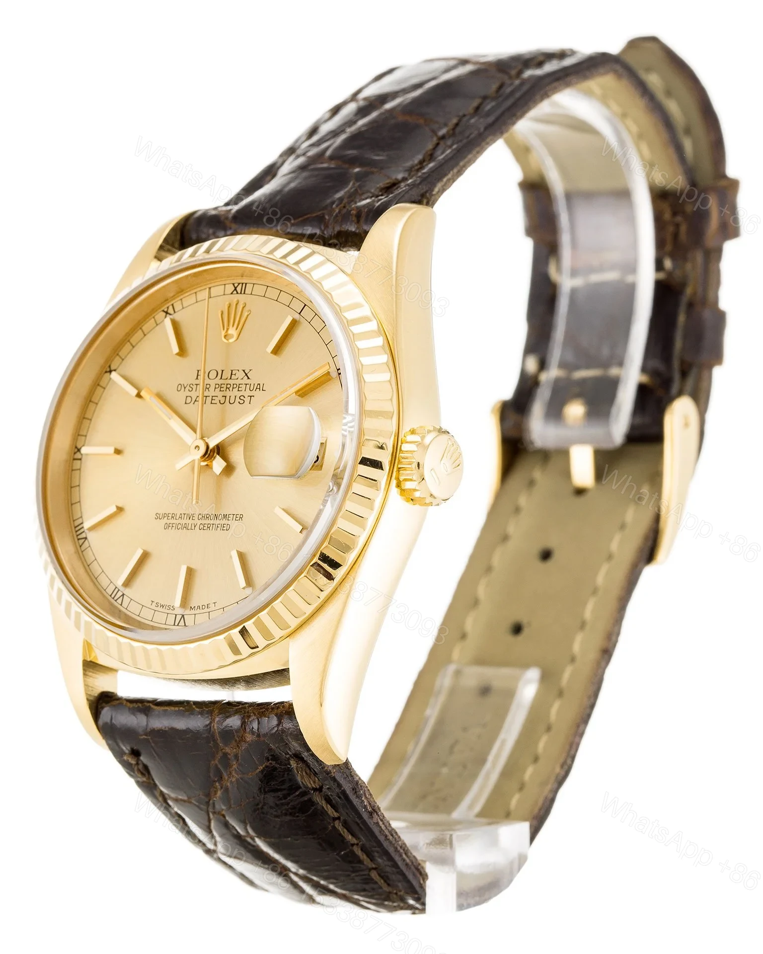 View 2 of Replica Rolex Datejust Champagne Dial 16238 36 mm