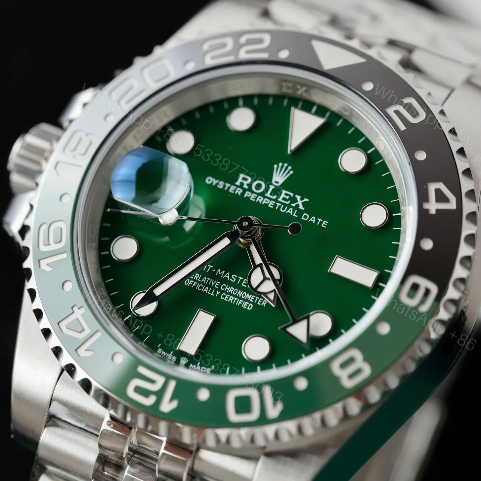 View 6 of Superclone Rolex GMT-Master II 40 mm 126729VTNR Jubilee “Absinthe”