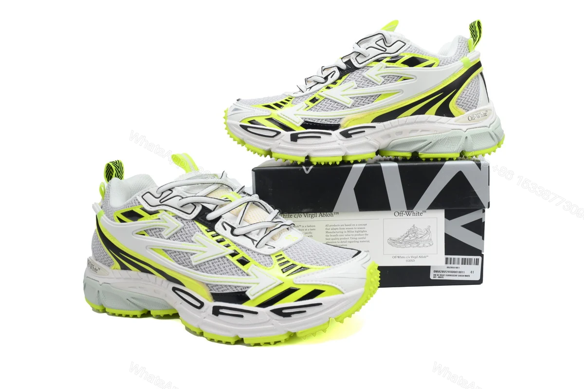 View 2 of OFF-WHITE Out Of Fluorescent Green OMIA295F24 FAB00 10011