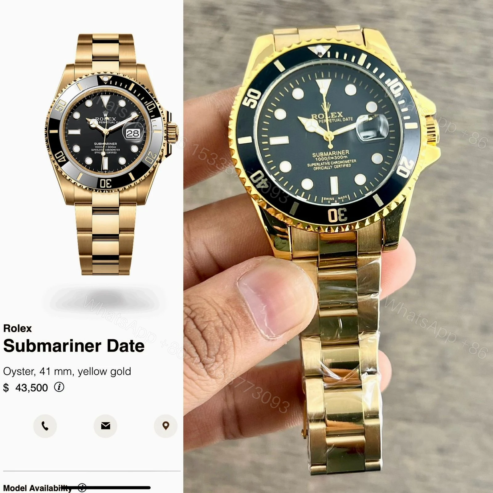 View 6 of FIRST COPY ROLEX WATCH FOR MEN