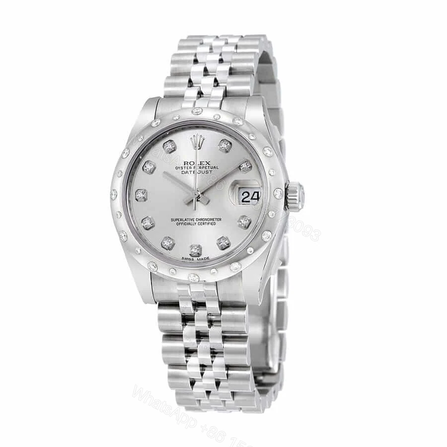 View 2 of Rolex Datejust 31 278274 Super Clone : Steel Fluted Bezel Silver Dial 31mm