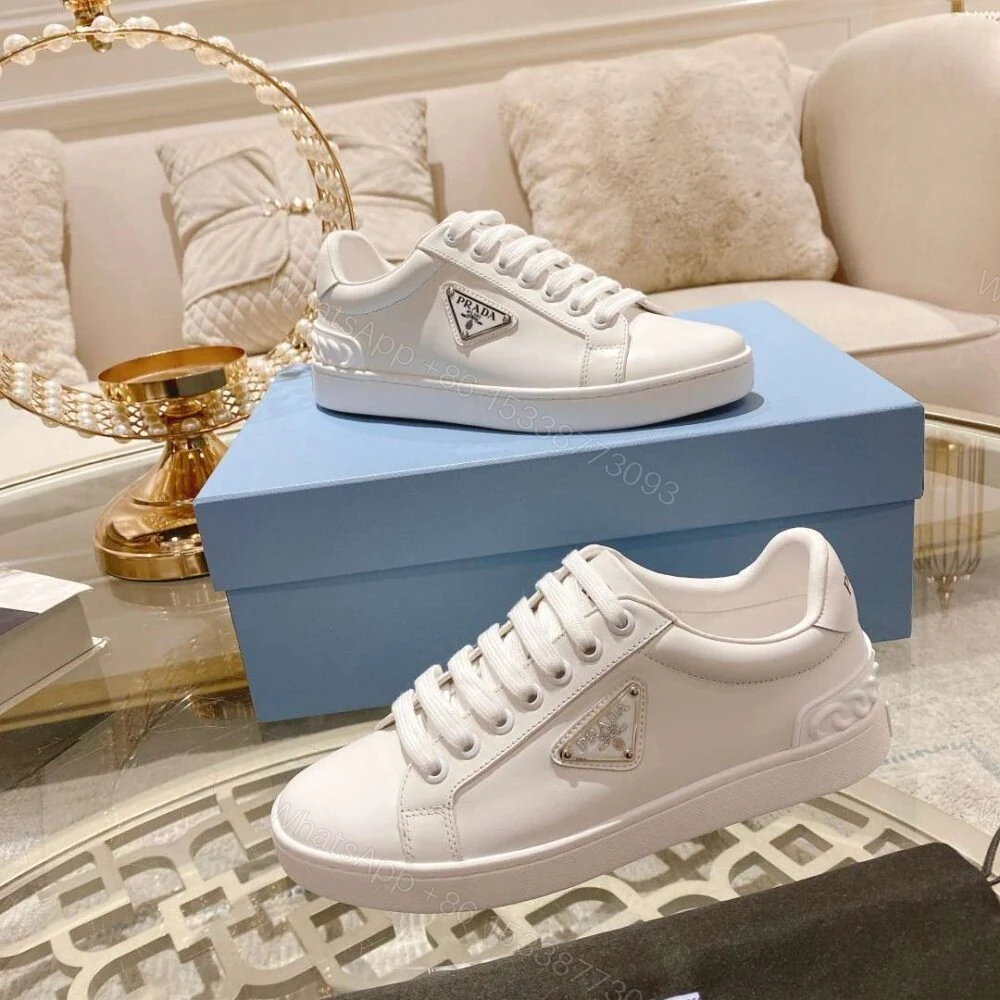 View 5 of Prada Fyre Low Heel Sneaker White For Women