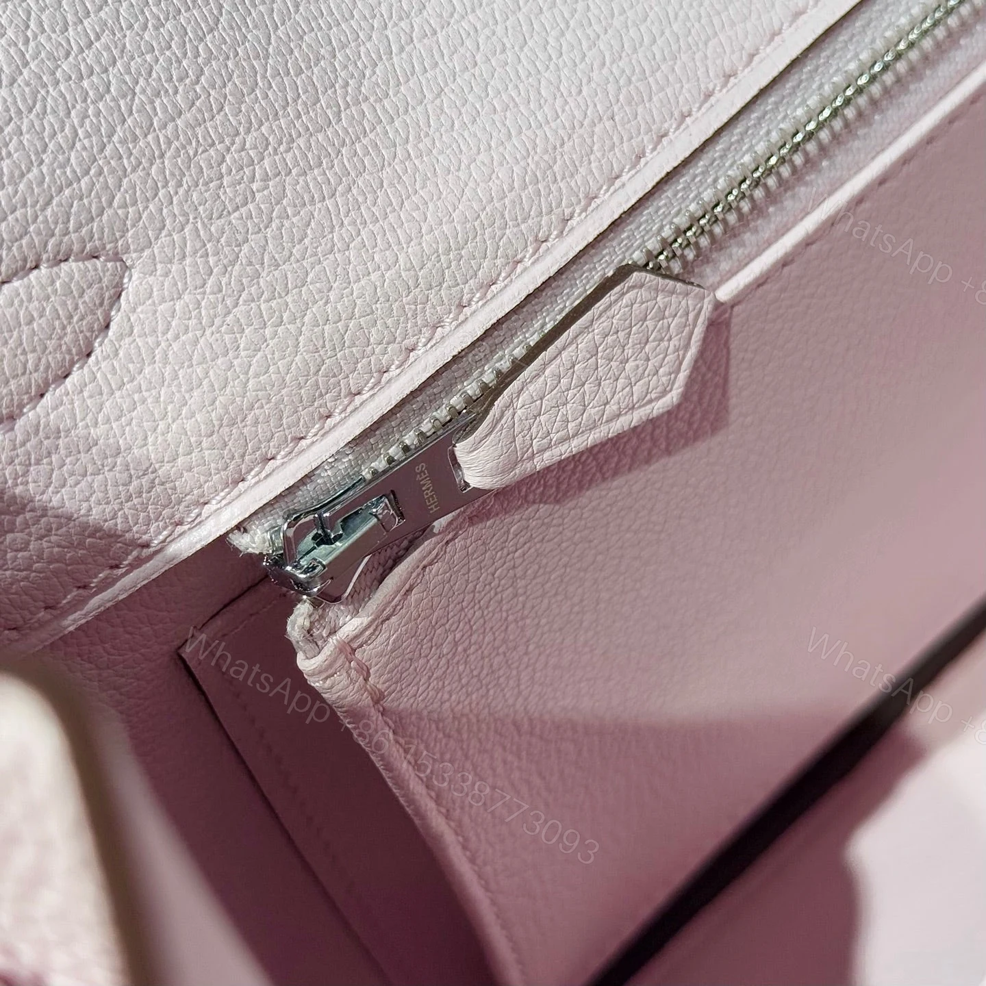 View 7 of HERMES BIRKIN 25 IN PINK BABY SILVER HARDWARE